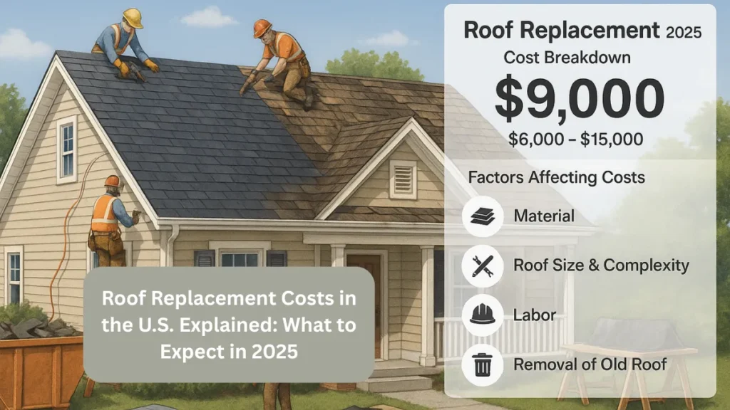 Roof Replacement Costs in the U.S. Explained: What to Expect in 2025