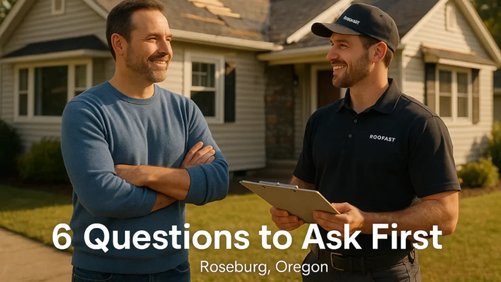 Choosing a Roofing Contractor in Roseburg: 6 Questions to Ask First