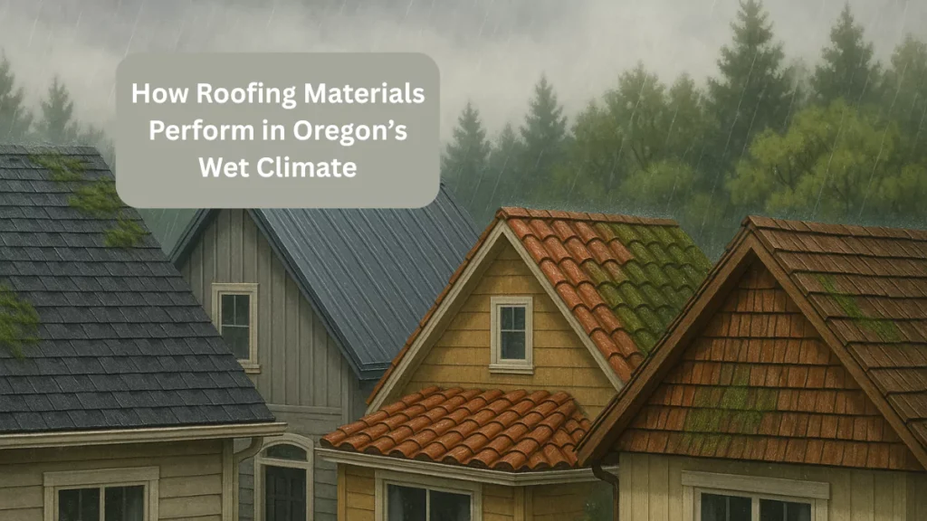 How Roofing Materials Perform in Oregon’s Wet Climate