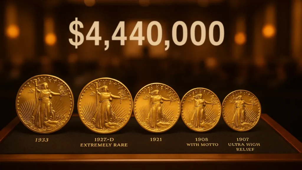Top 5 Rarest Saint-Gaudens Double Eagles That Sold for Up to $4,440,000 – You Won’t Believe