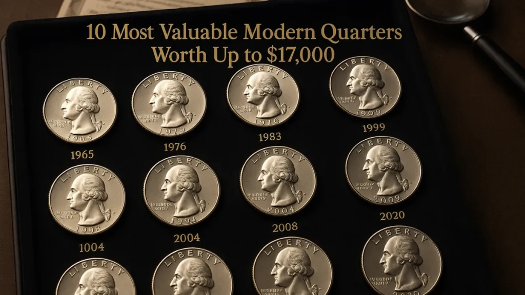 10 Most Valuable Modern Quarters Worth Up to $17,000 – You Won't Believe