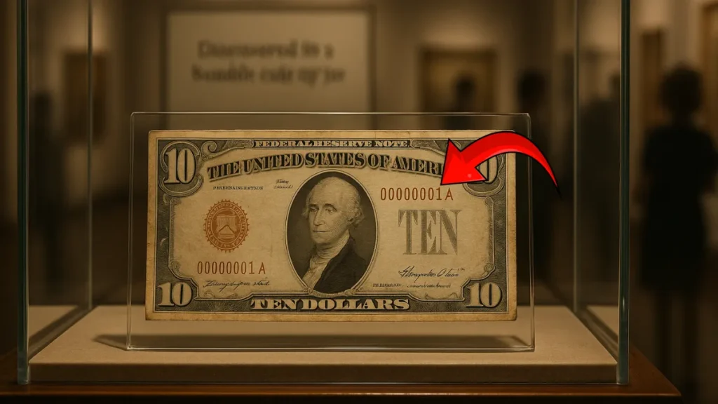 Rare Serial $10 Bill Found in a Tip Jar Now a Museum Piece