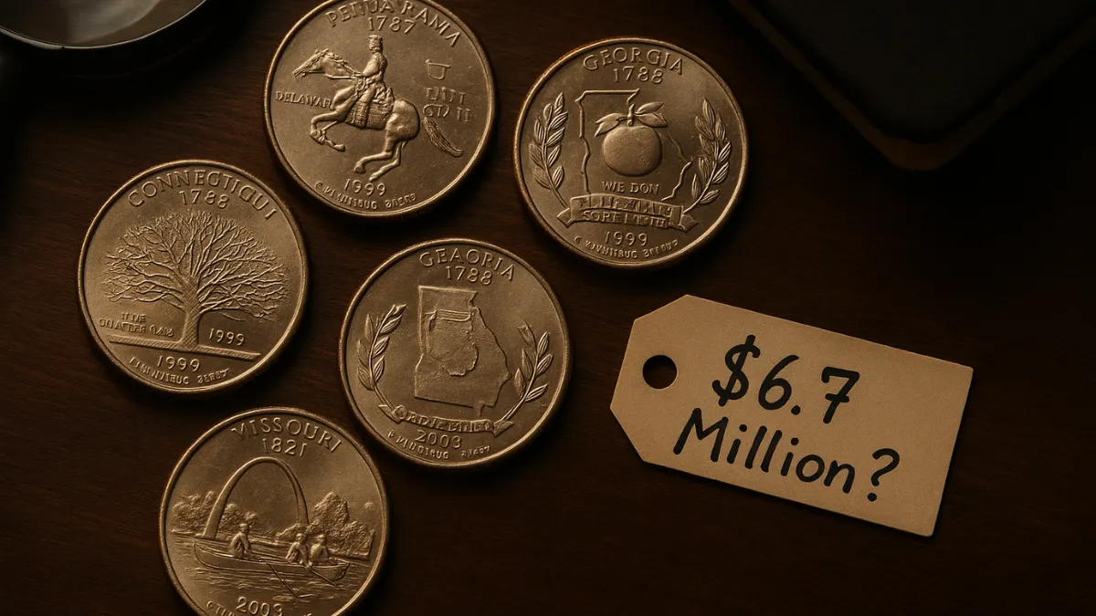 5 Valuable State Quarters Worth Up to $6.7 Million Each – Still in Circulation